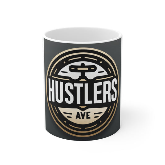 Motivational Hustlers 11oz Mug - Bold Design for Entrepreneurs and Go-Getters